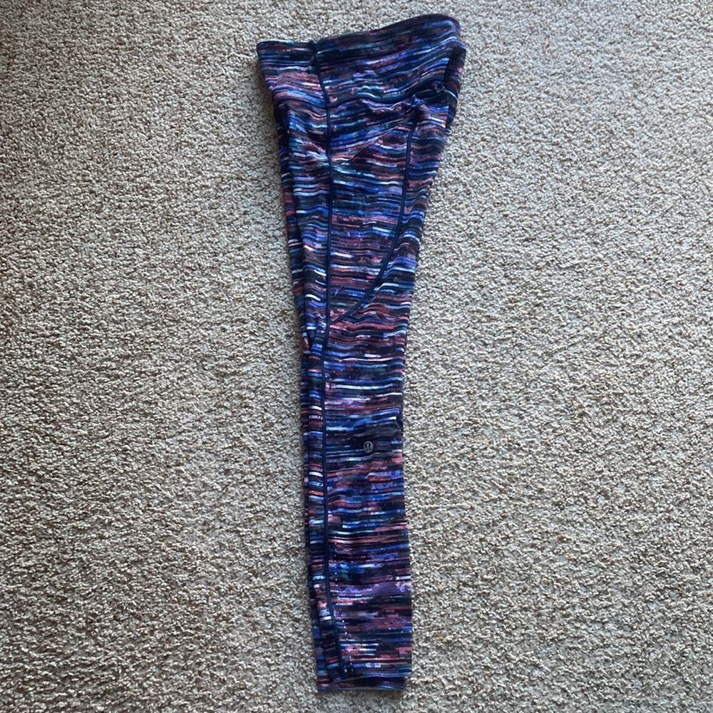 Lululemon Women’s Fast & Free 7/8 Tight II Nulux 25” Hinshu Alpine White Multi - Picture 2 of 10